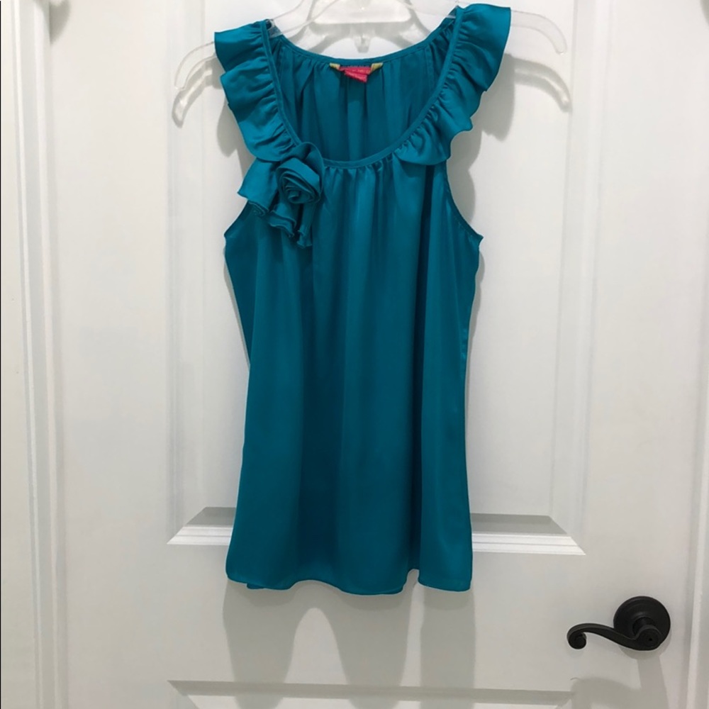 Sunny Leigh teal top